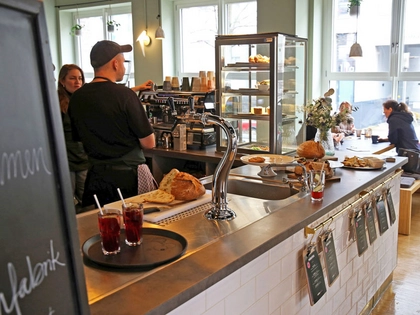 Das Café Stullenfabrik im Graphischen Viertel öffnet die Türen