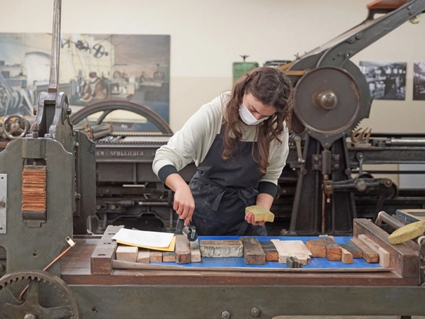 Artist in Residence Programm: Marina Bozic, Foto: Museum für Druckkunst Leipzig