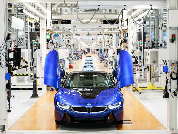 Im BMW Group Werk Leipzig ist der letzte BMW i8 vom Band gelaufen, Foto: BMW Werk Leipzig