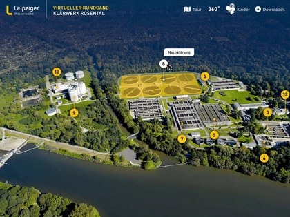 Per Klick durch die Abwasserbehandlung: Leipzigs größtes Klärwerk virtuell entdecken