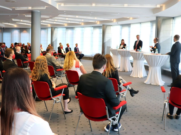 Begrüßung Ausbildungsjahrgang 2020, Foto: Sparkasse Leipzig