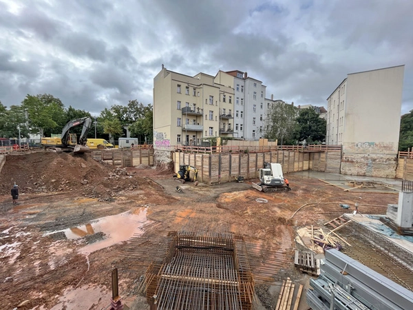 Karl-Heine-Straße 94: Baustelle, Foto: QUARTERBACK Immobilien AG