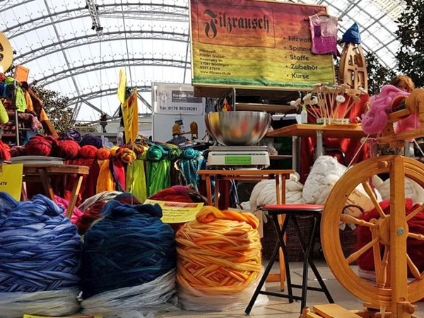 Wolle-Fest & Stoffmesse 2023 in der Glashalle, Foto: Leipziger Messe