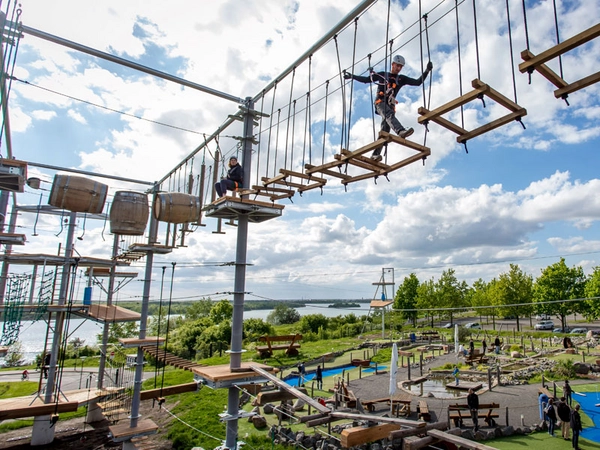 Kletterpark - Panoramablick, Foto: Kletterpark Markkleeberg