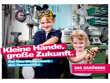 Jetzt mitmachen beim Kita-Wettbewerb „Kleine Hände, große Zukunft“ des Handwerks