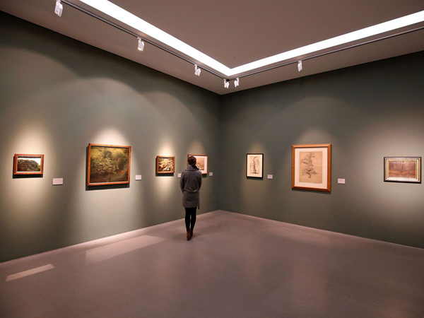 Blick in die Ausstellung Caspar David Friedrich - Naturstudien, Foto: Andreas Schmidt