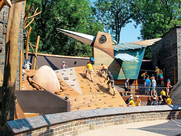 Bärenburg-Spielplatz im Zoo Leipzig, Foto: UNIKATUM