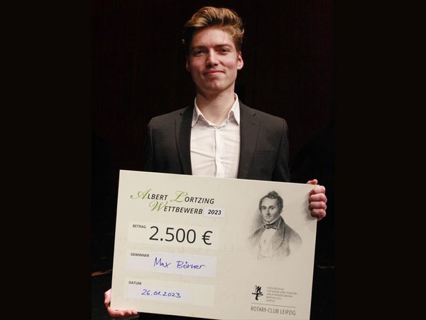 Preisträger Lortzing-Wettbewerb Hochschule für Musik und Theater Leipzig: Max Börner, Foto: Siegfried Duryn
