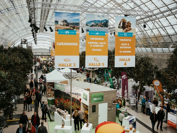 Die TC Leipzig begeistert mit einem vielseitigen Angebot und Inspiration rund ums Reisen, Caravaning-Neuheiten, Outdoor und Genuss. Foto: Messe Stuttgart