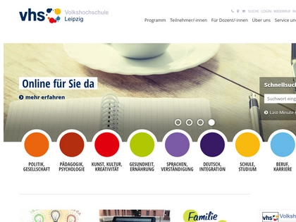 Volkshochschule Leipzig startet am Montag das 1. Herbst-Trimester