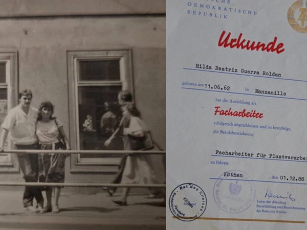 Kubanische Gastarbeiter, Foto: Hilda Beatriz Schiffner