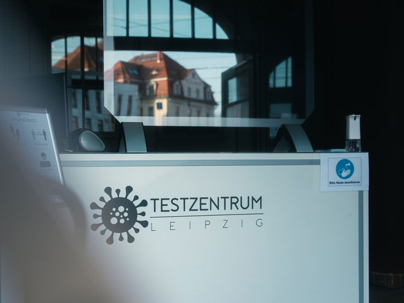 Eröffnung des neuen COVID19 Testzentrum Leipzig im Felsenkeller LEIPZIGINFO.DE