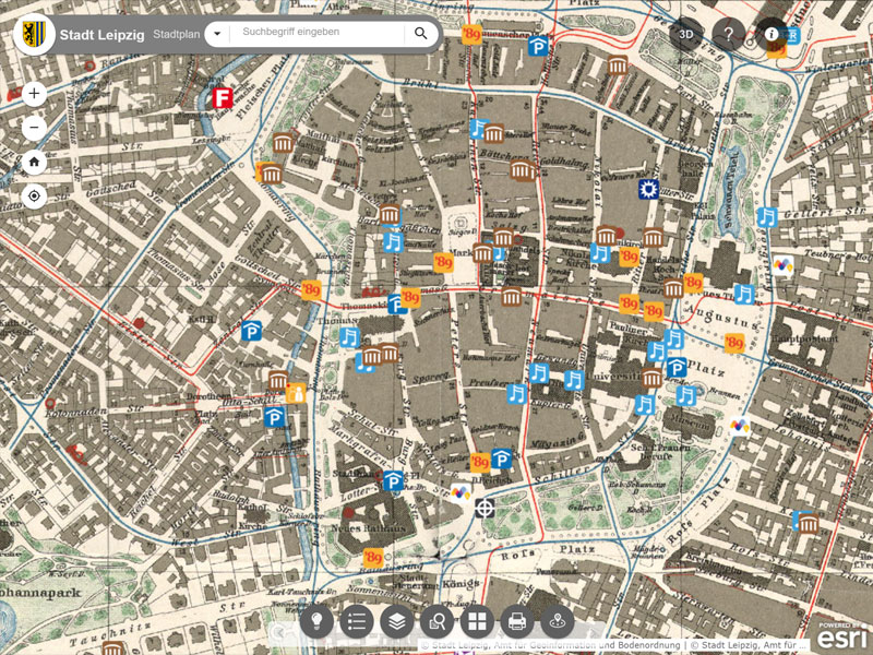 Online-Stadtplan von Leipzig jetzt auch mit historischer Karte von 1913 - LEIPZIGINFO.DE