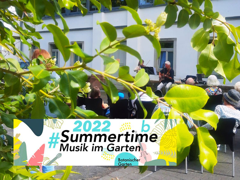 Sommerkonzerte im Juli und August im Botanischen Garten Leipzig